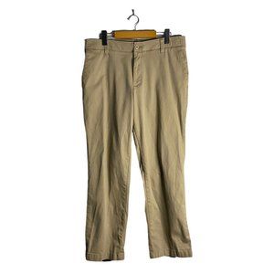 Wrangler Men's Flex Straight Leg Tan Chino Pants Sz 32